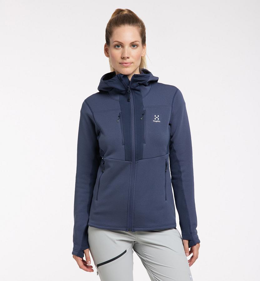 Haglöfs Roc Nordic Mid Layer Blue For Womens WXHSB6743 Australia